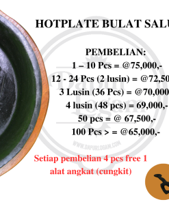 hotplate bulat salur dapur logam grosir