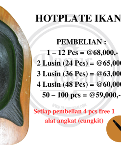 grosir hotplate ikan dapur logam