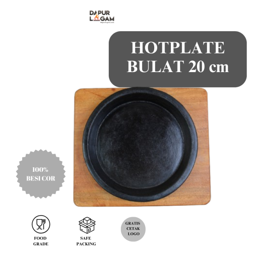 hotplate bulat polos 20 cm