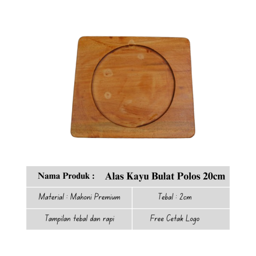 hotplate bulat polos 20 cm