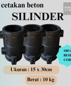 CETAKAN SILINDER BETON 15 x 30 / COR BESI / HASIL AKURAT